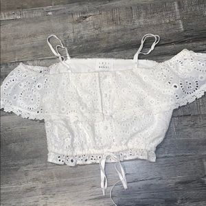 Lace crop top